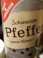 Mängden socker i Schwarzer Pfeffer, ganze Körner