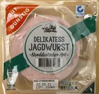 Mängden socker i Delikatess Jagdwurst
