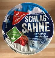 Mängden socker i Schlagsahne