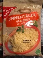 Mängden socker i Emmentaler, gerieben