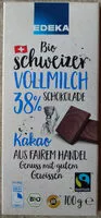 Mängden socker i Bio Schweizer Vollmilch Schokolade 38%