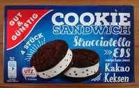 Mängden socker i Cookie Sandwich Stracciatella Eis