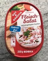 Mängden socker i Edeka Gut & Günstig Delikatess Fleischsalat mit eingelegten Gurken