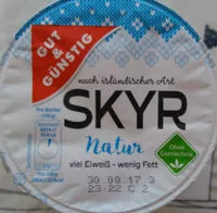 Mängden socker i Skyr Natur