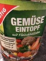Mängden socker i Gemüse Eintopf mit Fleischbällchen