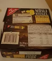 Mängden socker i Müsli Riegel Schoko Banane