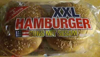 Mängden socker i XXL Hamburger Buns mit Sesam