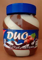 Mängden socker i Duo Shoko-Creme