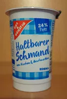 Mängden socker i Schmand