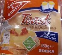 Mängden socker i Toast Schmelzkäse