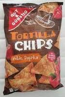 Mängden socker i Tortilla Chips, milde Paprika