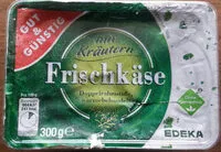 Mängden socker i Frischkäse mit Kreutern