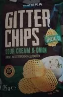 Mängden socker i Gitterchips Sour Cream & Onion