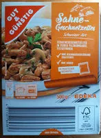 Mängden socker i Sahnegeschnetzeltes Schweizer Art