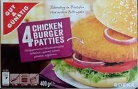 Mängden socker i 4 Chicken Burger Patties