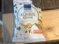 Mängden socker i Kürbiskerne, schalenlos, gewaschen