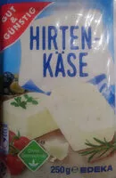 Mängden socker i Hirten-Käse