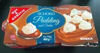 Mängden socker i Schoko Pudding und Sahne