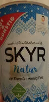 Mängden socker i Skyr natur nach isländischer Art