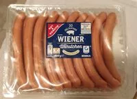 Mängden socker i 20 Delikatess Wiener Würstchen im zarten Saitling