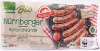 Mängden socker i EDEKA Nürnberger Rostbratwürste Bio