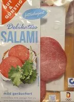 Mängden socker i Delikatess Salami fettreduziert