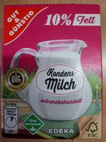 Mängden socker i Kondensmilch