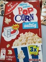 Mängden socker i Microwellen-Popcorn salzig