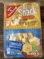 Mängden socker i Käsesnack servierfertige Würfel