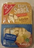 Mängden socker i Käse-Snack servierfertige Würfel