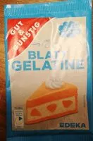Mängden socker i Edeka Gut & Günstig Blattgelatine  Produktinformationen Qualität extra gold zur Herstellung von Cremes, Gelees, Süßspeisen und Tortenfüllungen für kalte und warme Speisen Inhalt: 20 g Kategorie: Gelatine