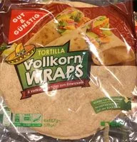 Mängden socker i Vollkornbrot Wraps