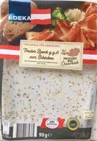 Mängden socker i Tiroler Speck g. g. A. vom Schinken