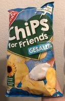 Mängden socker i Chips for Friends, gesalzen