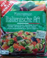 Mängden socker i Pfannengemüse Italienische Art