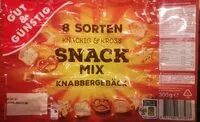 Mängden socker i Snack Mix Knabbergebäck