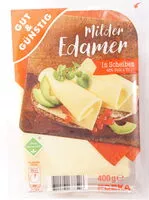 Mängden socker i Milder Edamer in Scheiben