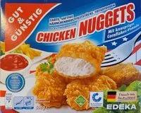 Mängden socker i Chicken Nuggets mit knuspriger Cornflakes-Panade