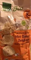 Mängden socker i Mini dinkel zwieback