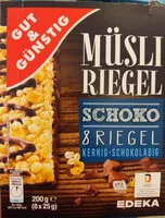 Mängden socker i Müsliriegel Schoko