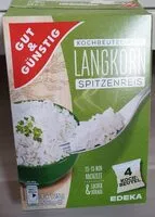 Mängden socker i Kochbeutel-Reis Langkorn Spitzenreis