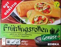 Mängden socker i Frühlingsrollen + Gemüse