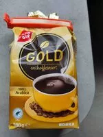 Mängden socker i Gold entkoffeinierr