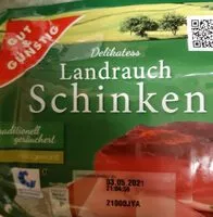 Mängden socker i Landrauch Schinken