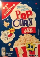 Mängden socker i Mikrowellen-Popcorn süß
