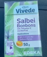 Mängden socker i Salbei Bonbons