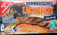 Mängden socker i Norwegisches Lachsfilet mit Haut
