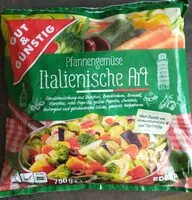 Mängden socker i Pfannengemüse Italienische Art