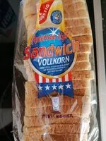 Mängden socker i American Style Vollkorn Sandwich