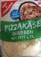 Mängden socker i Pizzakäse gerieben